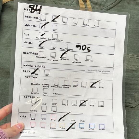 Vintage 90s The Territory Ahead Green Tan Mens L Snap Button Tactical Sweatshirt - Picture 8 of 8